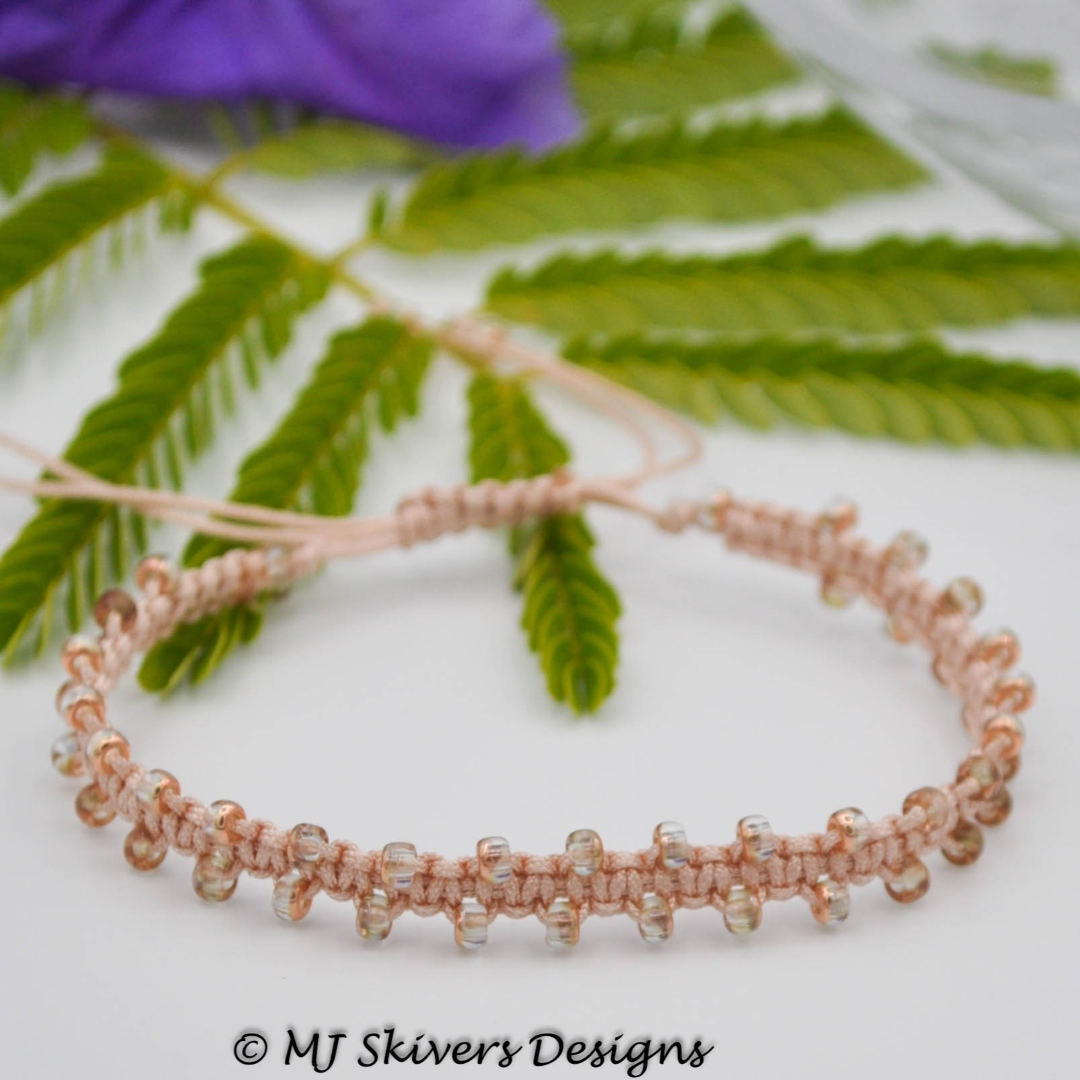 Macrame Bollywood Friendship Bracelet - Ginger/Capri Gold