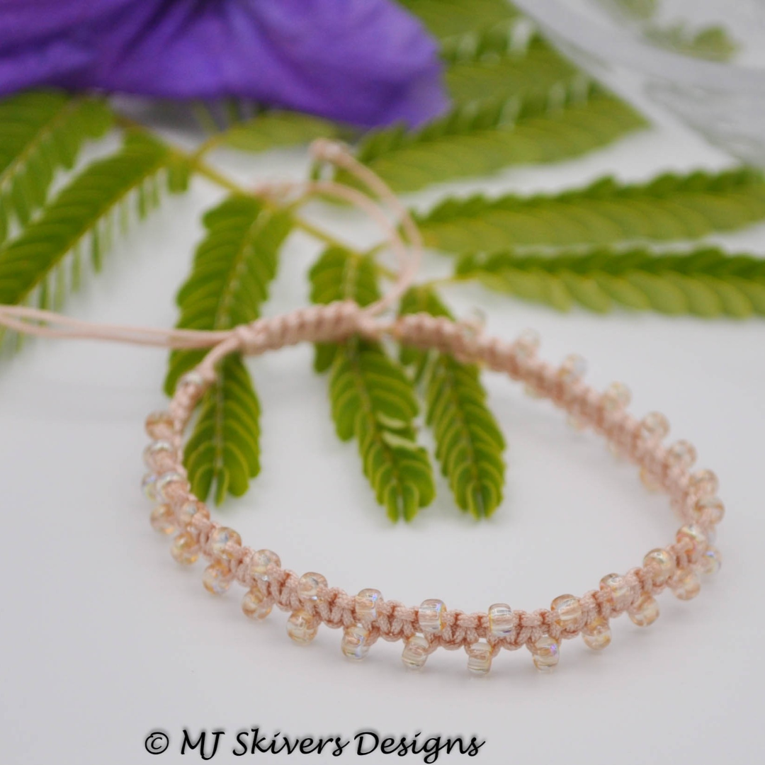 Macrame Bollywood Friendship Bracelet - Ginger/Crystal Yellow