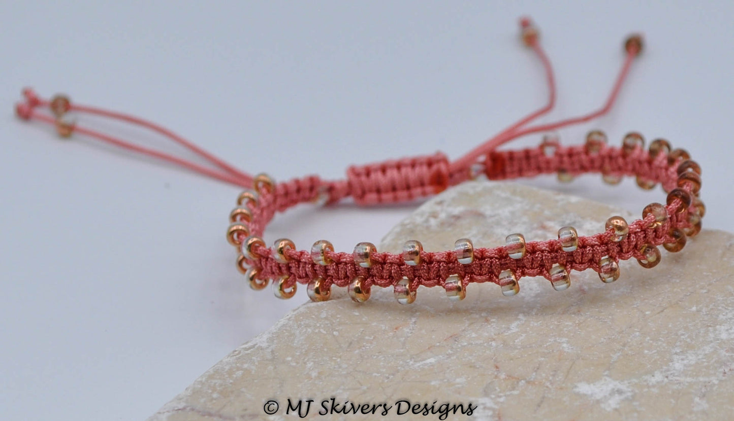 Bollywood Friendship Bracelet - Coral