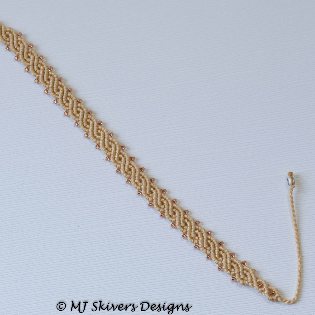 Macrame Double Ribbon Bracelet - Pale Yellow