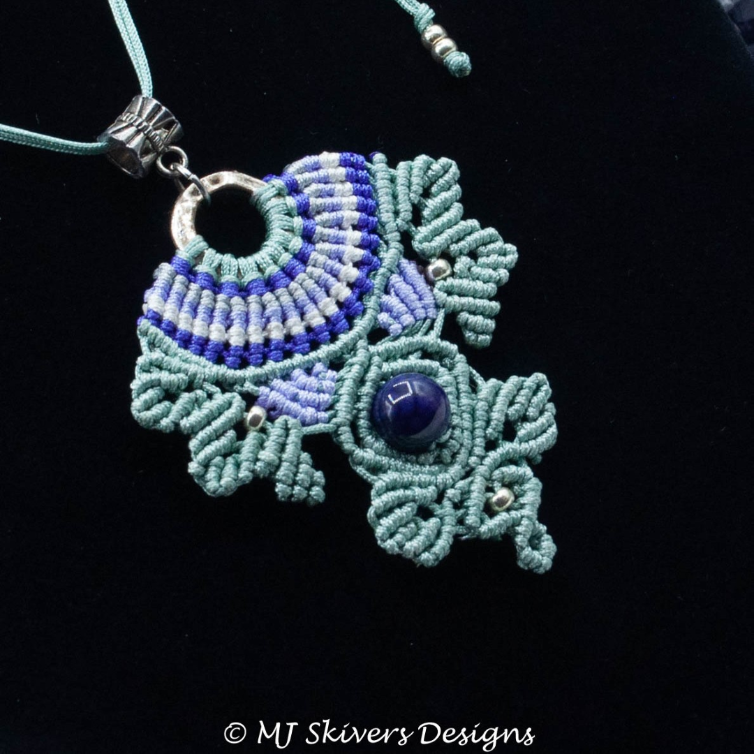 Macrame Pendant Necklace - Amethyst